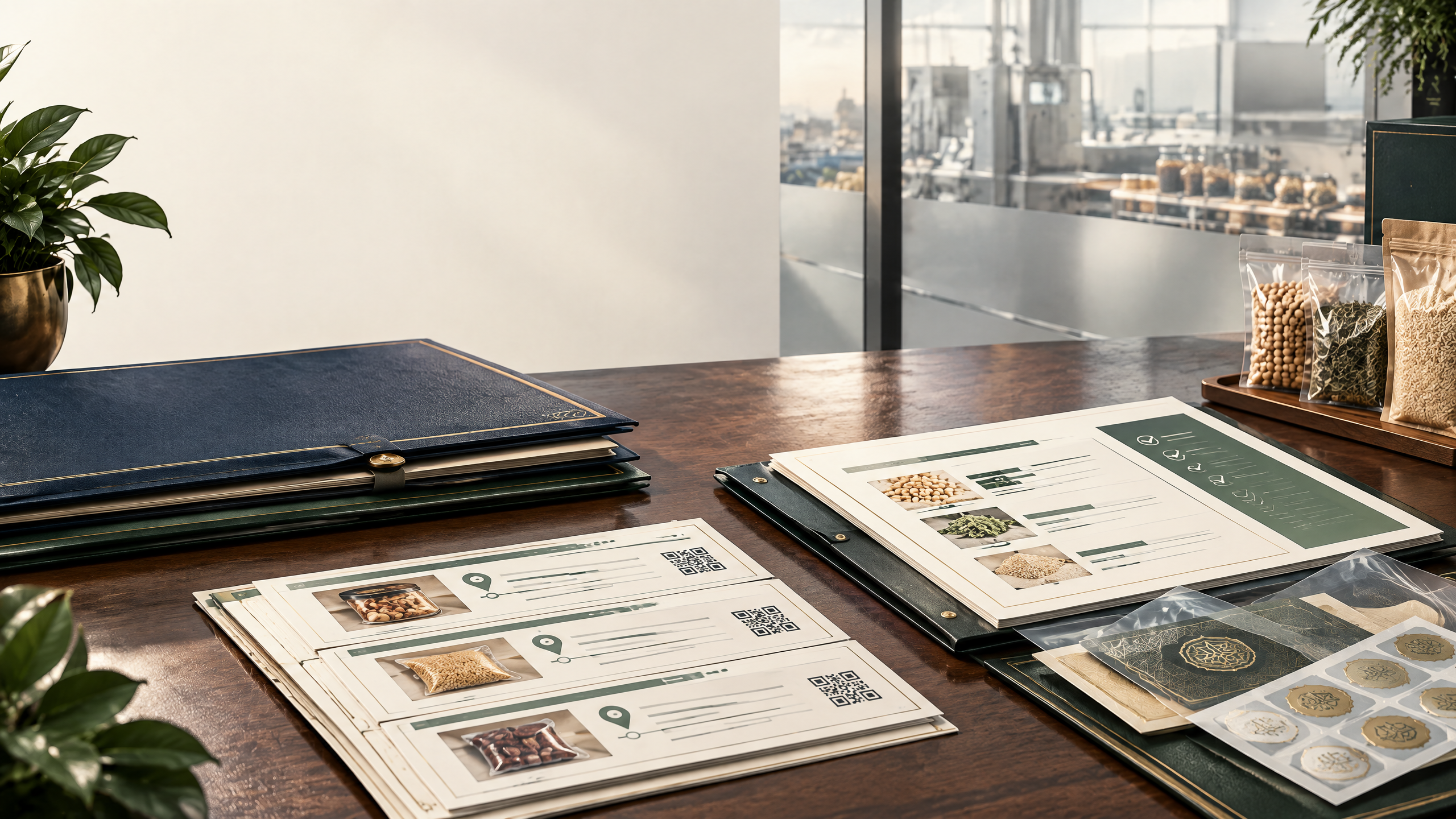 Sparse certification evidence desk with corporate records, isolated client certificates, empty personnel files, and an incomplete control grid.